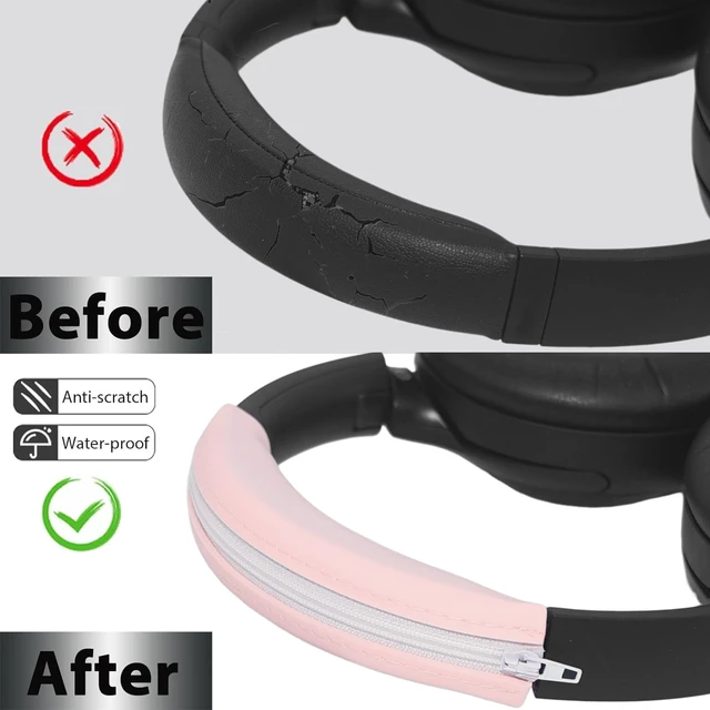 Alt view image 4 of 7 - Headphone Headband Cover for Sony Soundcore JBL Bose, Custom Pink | Silicone Sweat Cover for Sony WH-1000XM4 XM3 & Soundcore Q45 Q30 Q20 Q20i & JBL Tune 720BT & Bose QuietComfort Series