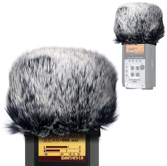 Main image of Furry Outdoor Microphone Windscreen Muff for Zoom H4N Pro Portable Digital Recorders, Zoom Mic Windscreen Fur Windshield Dead Cat Wind Cover Pop Filter by YOUSHARES