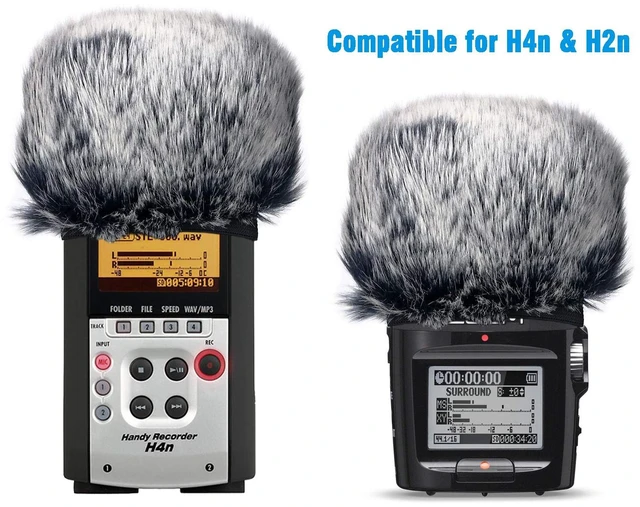 Alt view image 2 of 7 - Furry Outdoor Microphone Windscreen Muff for Zoom H4N Pro Portable Digital Recorders, Zoom Mic Windscreen Fur Windshield Dead Cat Wind Cover Pop Filter by YOUSHARES