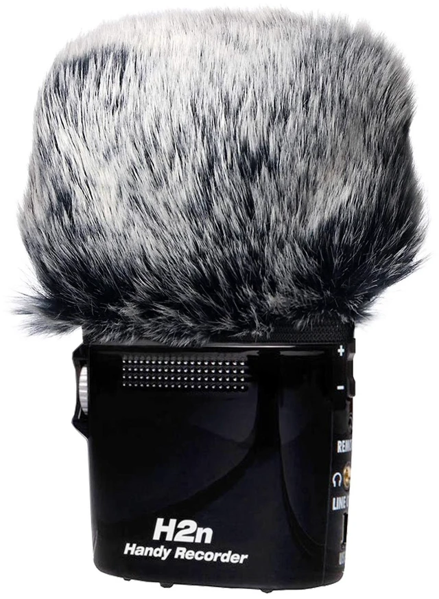 Alt view image 4 of 7 - Furry Outdoor Microphone Windscreen Muff for Zoom H4N Pro Portable Digital Recorders, Zoom Mic Windscreen Fur Windshield Dead Cat Wind Cover Pop Filter by YOUSHARES