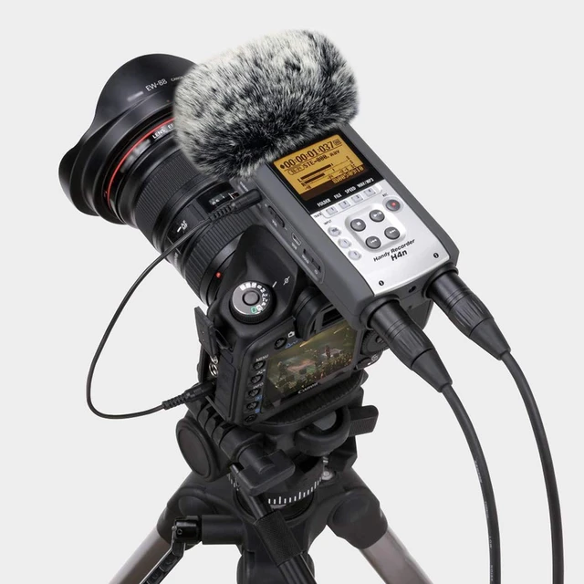 Alt view image 6 of 7 - Furry Outdoor Microphone Windscreen Muff for Zoom H4N Pro Portable Digital Recorders, Zoom Mic Windscreen Fur Windshield Dead Cat Wind Cover Pop Filter by YOUSHARES