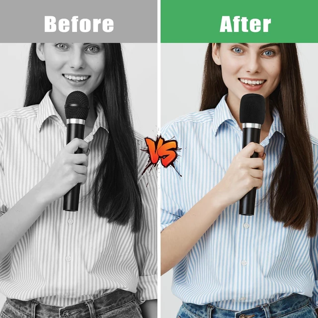 Alt view image 6 of 7 - 4 Pack Microphones Cover Soft Foam Mic Covers Microphone Foam Covers Microphone Windscreen Protection for Most Standard Handheld Microphones