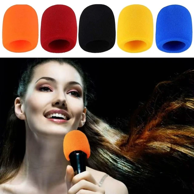 Alt view image 2 of 7 - Thick Microphone Cover,Foam Mic Covers Windscreen Suitable for Most Standard Handheld Stage Microphone,Reusable Foam Covers (5 Pack)