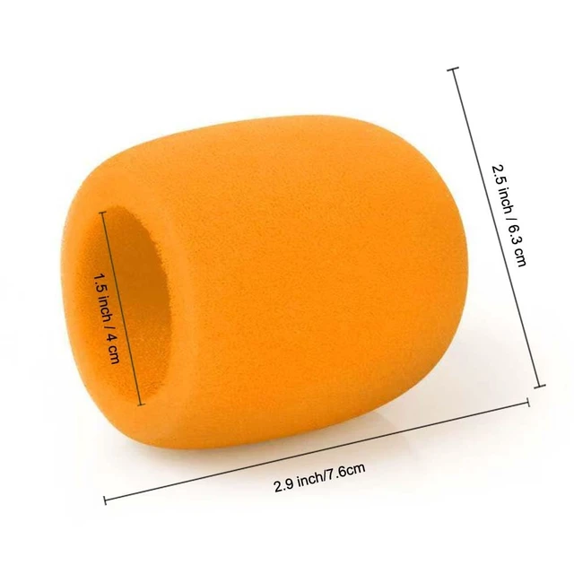 Alt view image 7 of 7 - Thick Microphone Cover,Foam Mic Covers Windscreen Suitable for Most Standard Handheld Stage Microphone,Reusable Foam Covers (5 Pack)