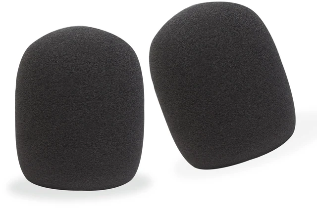 Main image of 2 Pack Foam Mic Cover Handheld Microphone Windscreen | Fits Most Ball-Type Microphone, Soft and Comfortable Mic Muffler Handheld Microphone Cover