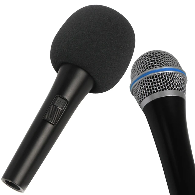 Alt view image 2 of 7 - 2 Pack Foam Mic Cover Handheld Microphone Windscreen | Fits Most Ball-Type Microphone, Soft and Comfortable Mic Muffler Handheld Microphone Cover