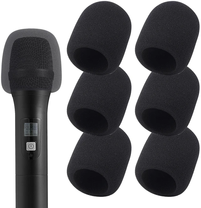 Main image of Foam Microphone Windscreen, Disposable Mic Cover, Soft Sponge Foam Mic Windscreen Compatible with SM58 Series Microphones for Recording, Live Streaming, Podcast,KTV,With JBL Microphones