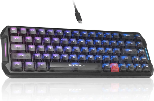 Main image of Flux87 HE Mechanical Gaming Keyboard Wired, Hall Effect Magnetic Switch, 0.01mm Rapid Trigger, Adjustable Actuation, AI-Software, RS/SOCD/DKS/MT, 8000Hz Polling, Hot Swappable, RGB, for PC