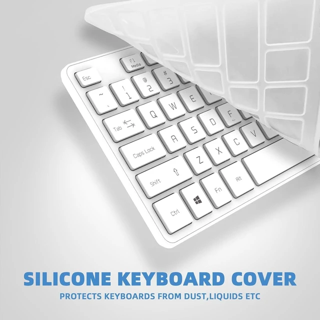 Alt view image 2 of 7 - USB Wired Keyboard for Window,Comfortable Quiet Chocolate Keys, Durable Ultra-Slim Wired Computer Keyboard(QWERTY) for PC, Windows 11/10/8/7/XP/Vista KB1430 White