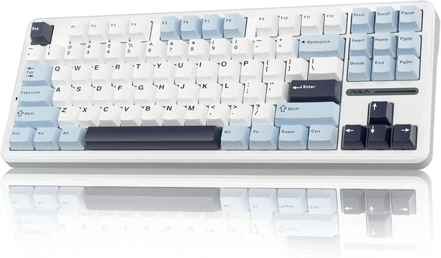 Main image of F87 Wireless Mechanical Keyboard, TKL Gaming Keyboard 75%, 87 Keys | Custom Hot Swappable Gaming Keyboards with PBT Keycaps, Pre-lubed Switches, RGB Backlit Creamy Keyboard, 2.4GHz/USB-C/BT5.0