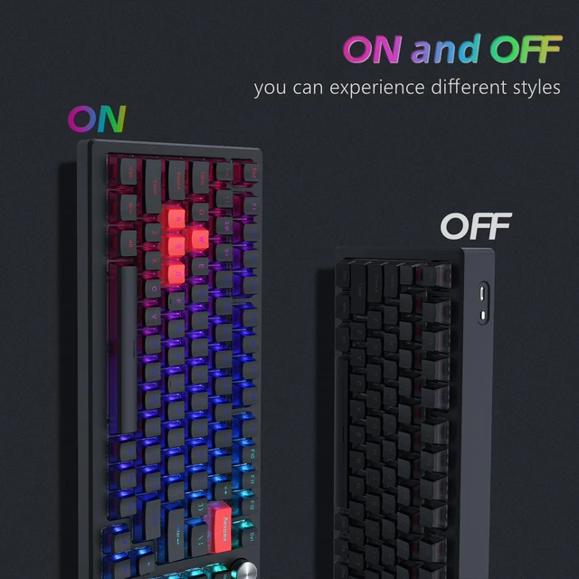 Alt view image 2 of 3 - Pudding Keycaps, PBT Shine Through Keycaps Black 143 Keys Set | Custom Key caps Set OEM Profile, Universal Compatiability Mechanical Keyboard Keycaps for 100%, 75%, 65%, 60% Keyboard-Black Black-1