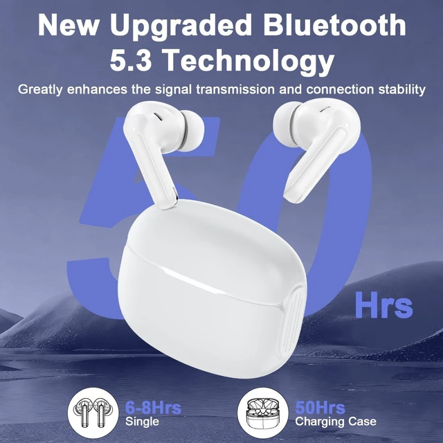 Alt view image 4 of 4 - Samsung Wireless Earbuds Bluetooth 5.3 Headphone for Samsung Galaxy A17 A18 White