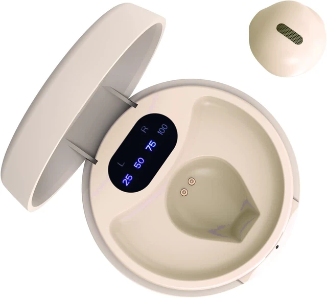 Main image of Invisible Mini Wireless Bluetooth Earbuds, Small Semi in-Ear Earbuds for Work & Daily Use, Touch Control, Lightweight for Music & Audiobooks Single-Nude