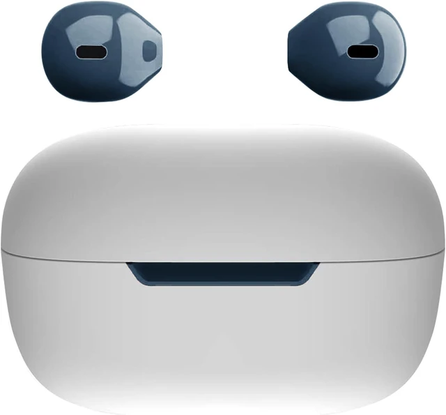 Main image of Invisible Mini Wireless Bluetooth Earbuds, Small Semi in-Ear Earbuds for Work & Daily Use, Touch Control, Lightweight for Music & Audiobooks Blue