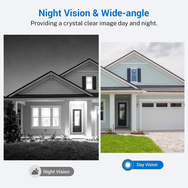 Alt view image 7 of 7 - Wireless Smart Video Doorbell, Battery-Powered AI Human Motion Detection, Intercom Night Vision Supports Cloud Storage (Sold Separately), Indoor/Outdoor Use