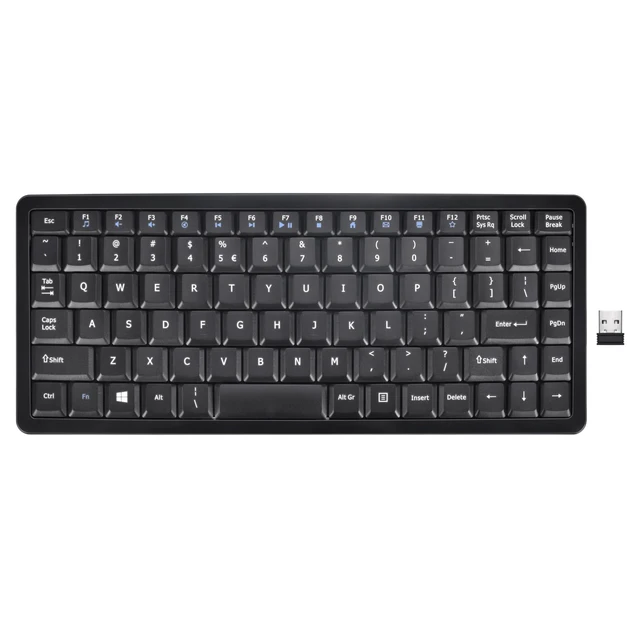 Alt view image 3 of 7 - Wave Keys Wireless Ergonomic Keyboard - 2.4G USB - Portable - Scissors Foot Structure, Stain-Resistant Fabric for Windows, Desktop, Laptop
