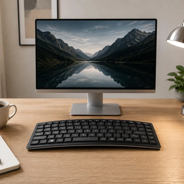 Alt view image 7 of 7 - Wave Keys Wireless Ergonomic Keyboard - 2.4G USB - Portable - Scissors Foot Structure, Stain-Resistant Fabric for Windows, Desktop, Laptop