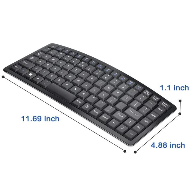 Alt view image 5 of 7 - Wave Keys Wireless Ergonomic Keyboard - 2.4G USB - Portable - Scissors Foot Structure, Stain-Resistant Fabric for Windows, Desktop, Laptop