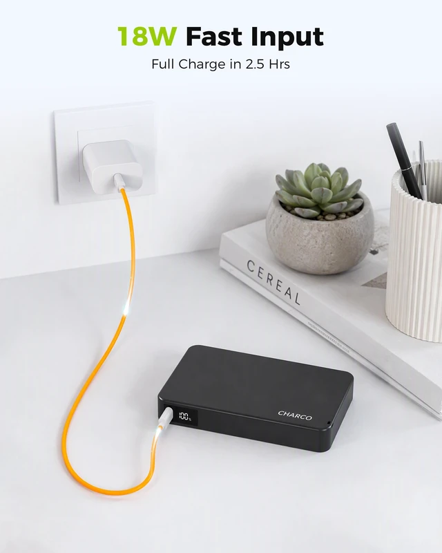 Alt view image 5 of 7 - Magnetic Portable Charger Power Bank 10000mAh for Magsafe Charging | 20W USB-C PD Fast Charging with LED Display, 3-in-1 wireless charging for Apple Watch, AirPods, iPhone18/17/16, iPad, Samsung