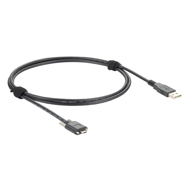 Alt view image 2 of 6 - USB 2.0 A Male to Micro USB Locking Screw Panel Mount Cable USB 2.0 Micro B Sync Charging & Data Cord Camera link Cable for Industrial Camera,Cell Phone,Tablet,MP3,Game Controller Hard Disk (1.5M/5FT)
