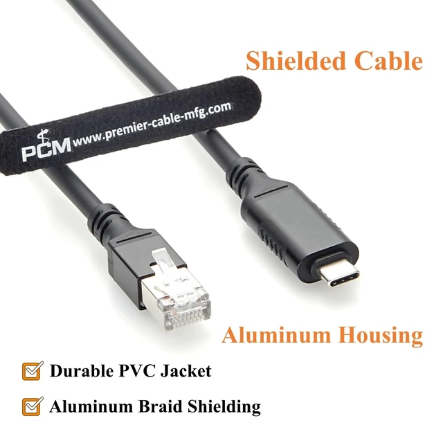 Alt view image 5 of 7 - USB 3.1 C to RJ45 Gigabit Ethernet Cable with RTL8153B Chip (0.15m/0.49FT)