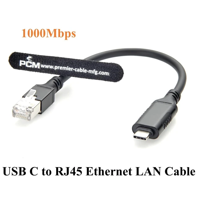 Alt view image 6 of 7 - USB 3.1 C to RJ45 Gigabit Ethernet Cable with RTL8153B Chip (0.15m/0.49FT)