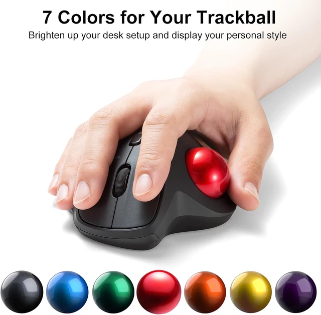 Alt view image 6 of 7 - SANWA Trackball 34mm/1.34in, Replacement Ball for Logitech m575, m570, MX Ergo, Perixx, Kensington, Elecom, and Other Compatible Trackball Mouse, Glossy Purple