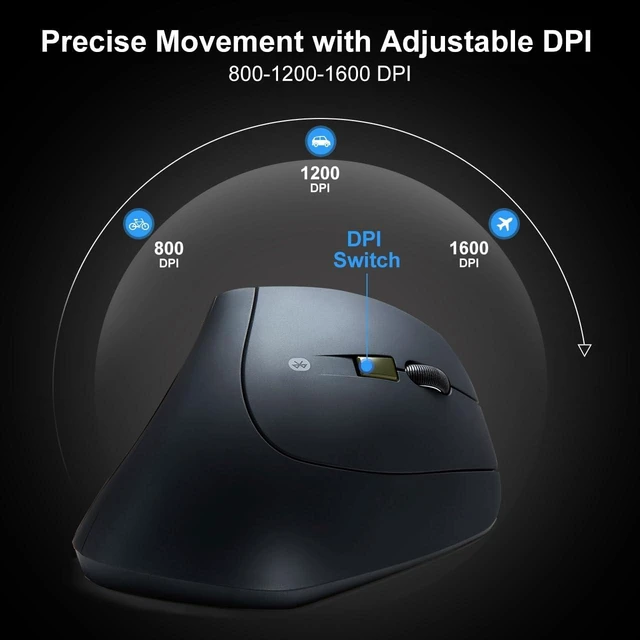 Alt view image 6 of 7 - SANWA ERG11N Silent Click Bluetooth Ergo Mouse + Bluetooth Numeric Keypad Set, Programmable Vertical Mouse, Wireless Ten Key Number Pad, Compatible with Mac, Windows, Laptop, PC, Tablet, Android, iOS