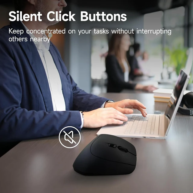 Alt view image 6 of 7 - SANWA Wired Ergonomic Keyboard + Silent 2.4G Wireless Vertical Mouse Combo
Curved Wave Keyboard with Cushioned Wrist Rest, USB-A & C Port, Programmable Ergo Mouse for M & L Hand, Windows Mac PC Laptop