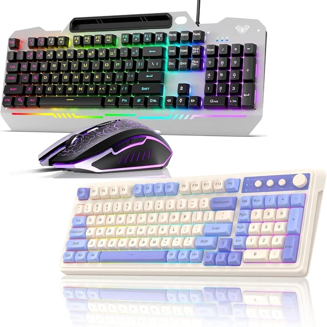 Main image of AULA Gaming Keyboard and S99 Wireless Keyboard with RGB Backlit