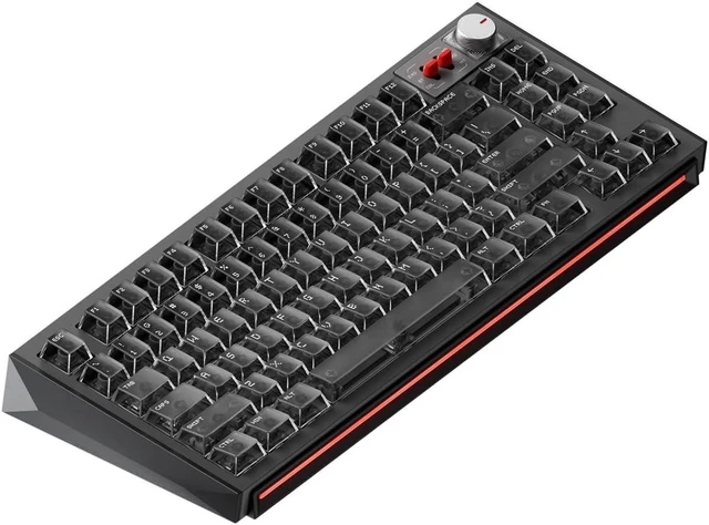 Main image of nuphy WH80 Hot-Swap Rapid Trigger Wireless Magnetic Keyboard with knob
Custom RGB Backlit Gaming Keyboard, 80% Layout, Tri-mode Hall Effect, 83 Keys, Support BT/2.4GHz/USB-C, Quick mode toggle