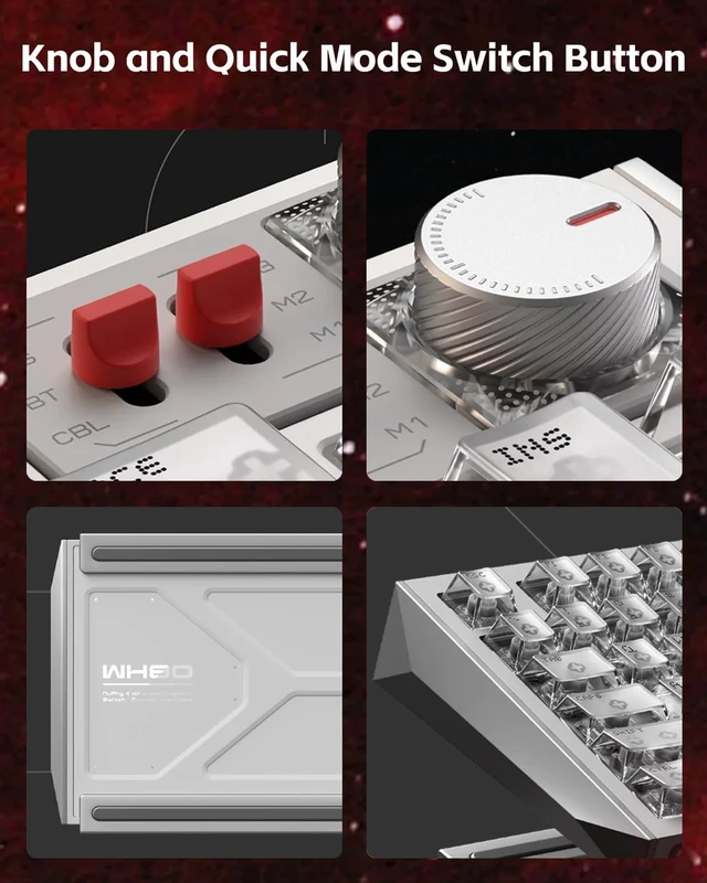 Alt view image 3 of 7 - nuphy WH80 Hot-Swap Rapid Trigger Wireless Magnetic Keyboard with knob Custom RGB Backlit Gaming Keyboard, 80% Layout, Tri-mode Hall Effect, 83 Keys, Support BT/2.4GHz/USB-C, Quick Mode Toggle