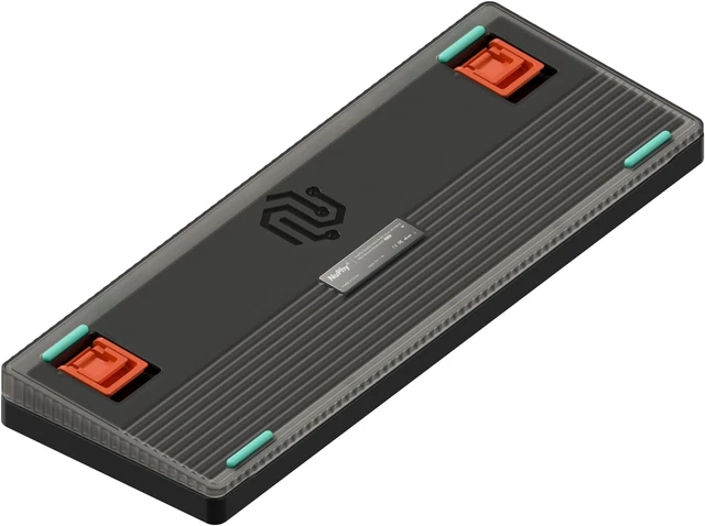 Alt view image 5 of 7 - nuphy Halo65 V2 Wireless Mechanical Keyboard with PBT Keycaps, 65% Hot Swappable Custom Gaming Keyboard Compatible with QMK/VIA, RGB Backlit,Gasket Structure,BT5.0/USB-C/2.4GHz,Black-Mint Switches