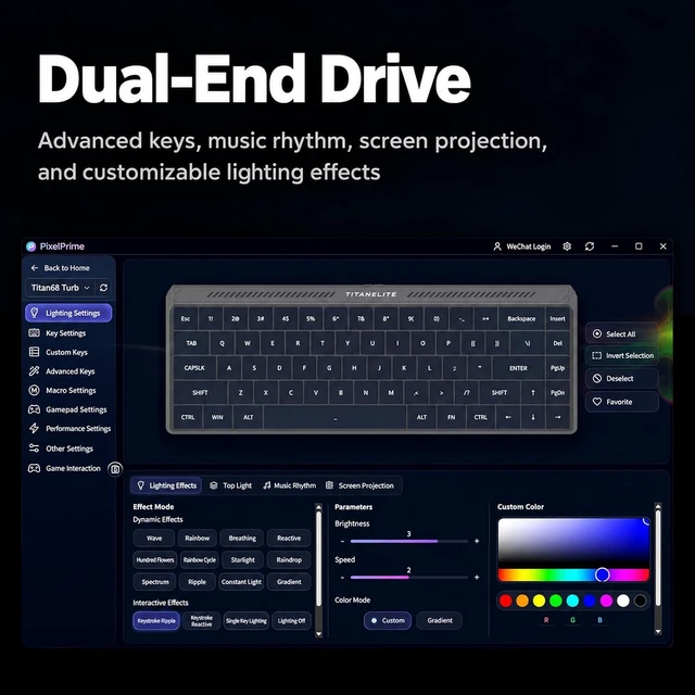 Alt view image 6 of 7 - MADLIONS MAD60 V2 60% Magnetic Switch Gaming Keyboard, Sand Black
Hall Effect Hot-Swappable Keyboard, Rapid Trigger, 8000Hz Polling, Adjustable Actuation, RGB and Web Driver for PC/Mac
