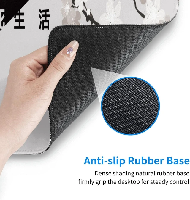 Alt view image 3 of 7 - Extended Gaming Mouse Pad, Large Gaming Mouse Waterproof with Stitched Edges, Non-Slip Desktop Pad for Home and Office, Level Up Your 31.5x11.8 Inch (Black and White Life)