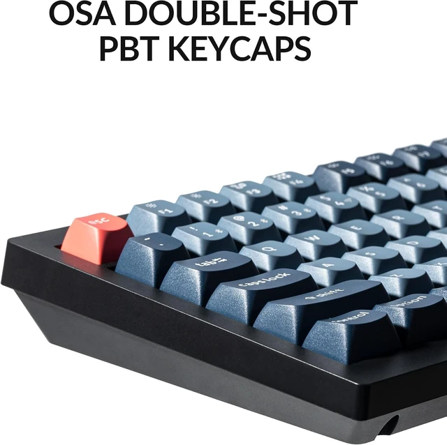 Alt view image 6 of 7 - Keychron V6 Max Wireless QMK Mechanical Keyboard 2.4 GHz & Bluetooth Full-Size Layout Custom with Hot-swappable Gateron Brown Switch RGB Backlight Compatible with Mac Windows Linux - Black