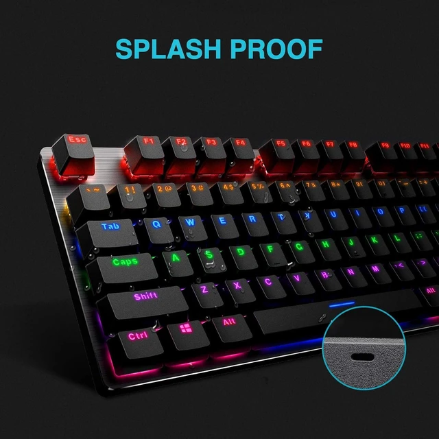 Alt view image 5 of 7 - Rapoo V500PRO Wired Mechanical Gaming Keyboard Blue Switches