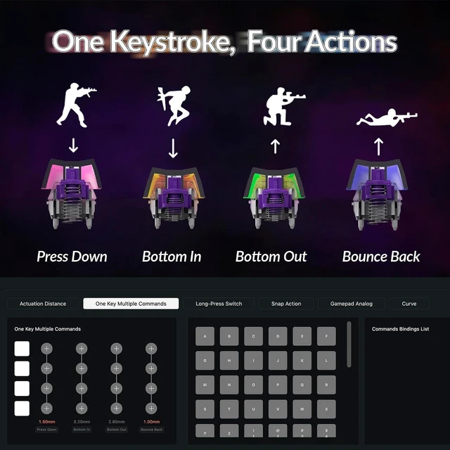 Alt view image 2 of 7 - Keychron Q6 HE Wireless Custom Magnetic Keyboard Full-Size Layout 2.4 GHz/Bluetooth/Wired, QMK Launcher, Hot-Swappable Gateron Double-Rail Magnetic Switches for Mac Windows Linux - Aluminum
