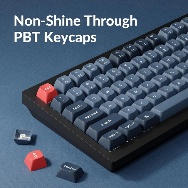 Alt view image 7 of 7 - Keychron V1MD Max QMK Wireless Mechanical Keyboard, 75% Layout Custom Knob
2.4 GHz/Bluetooth 5.1/USB-C Wired, Hot-Swappable, Double-Shot PBT Keycaps, Gasket Mount, South-Facing RGB, Mac/Windows/Linux