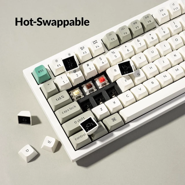 Alt view image 6 of 7 - Keychron Q6 Max Wireless Mechanical Keyboard, Full Size for Work and Gaming
QMK Custom, CNC Aluminum, 2.4 GHz, Bluetooth 5.1, USB-C, Hot-Swappable, RGB, Knob, Gateron Red, for Mac Windows Linux, White
