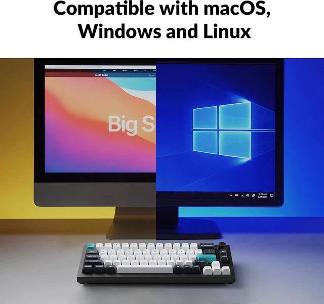 Alt view image 5 of 7 - Keychron Q2 Max QMK Wireless Mechanical Keyboard, 65% Aluminum, Black
2.4 GHz Bluetooth 5.1 USB-C, Hot-swappable PBT Keycaps, Programmable Knob, Custom RGB Backlit for Mac/Windows/Linux