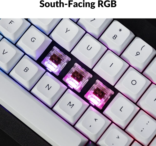 Alt view image 6 of 7 - Keychron Q2 Max QMK Wireless Mechanical Keyboard, 65% Aluminum, Black
2.4 GHz Bluetooth 5.1 USB-C, Hot-swappable PBT Keycaps, Programmable Knob, Custom RGB Backlit for Mac/Windows/Linux
