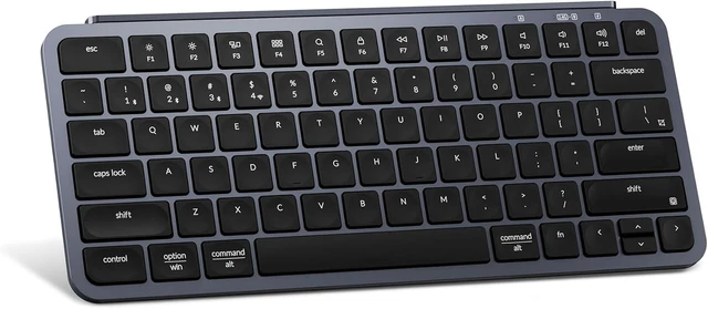 Main image of Keychron B1 Pro Ultra-Slim Wireless Keyboard, ZMK/Launcher Programmable Bluetooth/2.4GHz/Wired, 1200 Hours Battery Life, Silent Scissor Switch Office Keyboard for Mac/Windows/Linux - Gray