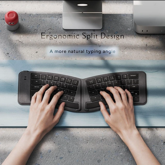 Alt view image 2 of 7 - Keychron B11 Pro Ultra-Slim Foldable Wireless Keyboard, 65% Alice Layout
Three Device Switching, 1000 Hz Polling, 2.4 GHz/Bluetooth 5.3/USB-C Wired, ZMK Programmable, Up to 138 Hours Working Time