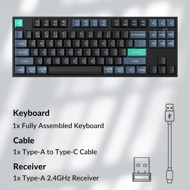 Alt view image 7 of 7 - Keychron B33 Wireless TKL Keyboard, Silent Scissor, 320H Battery
Wireless, ultra-slim and silent design with up to 320-hour battery life