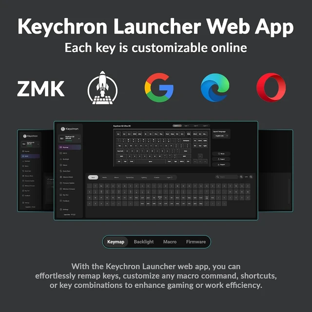 Alt view image 6 of 7 - Keychron Q3 Ultra Wireless Mechanical Keyboard 8KHz Polling Rate, TKL 2.4G/Bluetooth 5.3/Wired Up to 660 Hours Long Battery Life, Hot-Swappable Aluminum RGB Gaming ZMK for Mac/Windows/Linux-Black