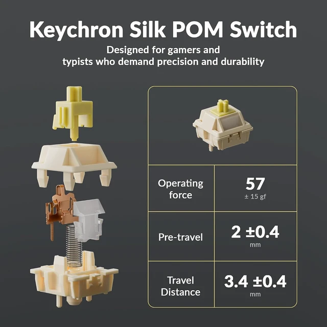 Alt view image 7 of 7 - Keychron Q3 Ultra Wireless Mechanical Keyboard 8KHz Polling Rate, TKL 2.4G/Bluetooth 5.3/Wired Up to 660 Hours Long Battery Life, Hot-Swappable Aluminum RGB Gaming ZMK for Mac/Windows/Linux-Black