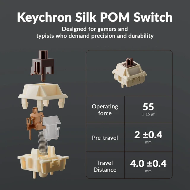 Alt view image 6 of 7 - Keychron Q3 Ultra Wireless Mechanical Keyboard 8KHz Polling Rate, TKL 2.4G/Bluetooth 5.3/Wired Up to 660 Hours Long Battery Life, Hot-Swappable Aluminum RGB Gaming ZMK for Mac/Windows/Linux-Black
