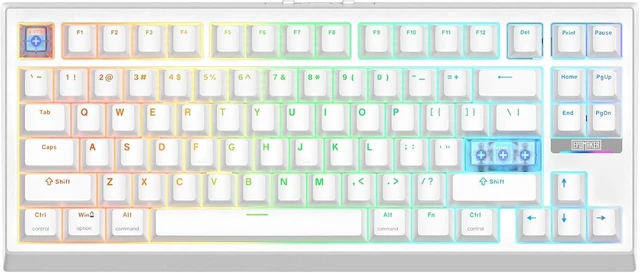 Main image of EPOMAKER G84 HE Wireless Hall Effect Keyboard, 8K Polling & 8000mAh SOCD & DKS, Gaming Keyboard with Fast Trigger & Adjustable Actuation, RGB Backlit, PBT Keycap, Hot-Swap, for Win/Mac (White)