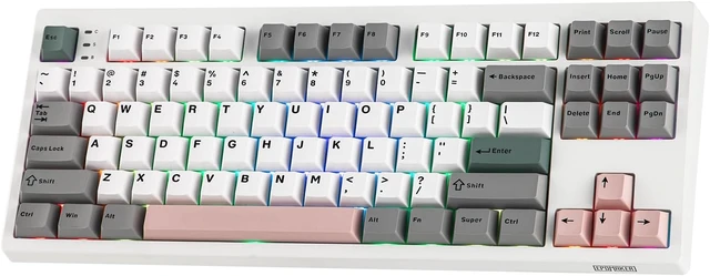 Main image of EPOMAKER TH87 Wireless Mechanical Keyboard with 10000mAh Battery
BT/2.4GHz/Wired, Hot Swappable Custom, PBT Keycap, RGB Backlit, Gasket, TKL Gaming Keyboard for PC/Mac (Creamy Jade Switch)
